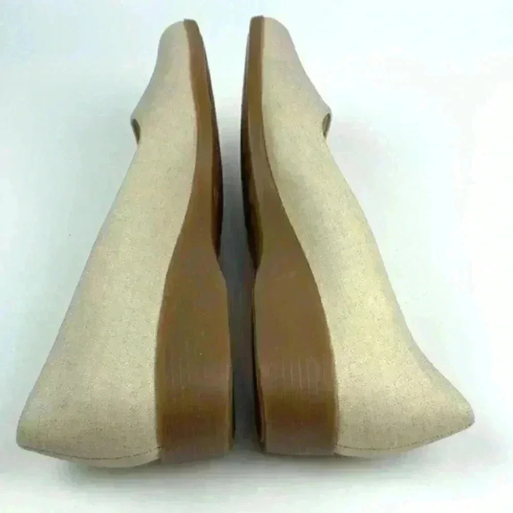 Fanfares womans flats Jeanne size 10 beige loafers 90s vintage - Picture 3 of 9